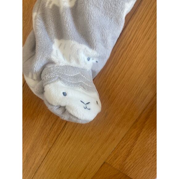Just One You Carters Sheep Footed Fleece Sleep SnowSuit Footie 6 Months - Picture 2 of 6